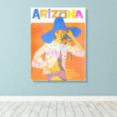 ヴィンテージアリゾナUSA旅行ポスターキャンバス印刷 キャンバスプリント (インサイチュ (ウッドフロア))