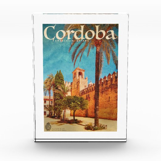 ヴィンテージアルカザールオブセビリア写真ブロック フォトブロック (正面)