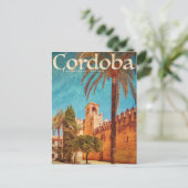 ヴィンテージアルカザールオブセビリア旅行はがき ポストカード (スタンド正面)