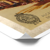 ヴィンテージアルカザールオブセビリア旅行ポスター ポスター (角)