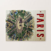 ヴィンテージアルクドゥトリオンフパリイラストレーション ジグソーパズル (横)