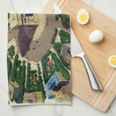 ヴィンテージアルクドゥトリオンフパリ キッチンタオル (四つ折り)