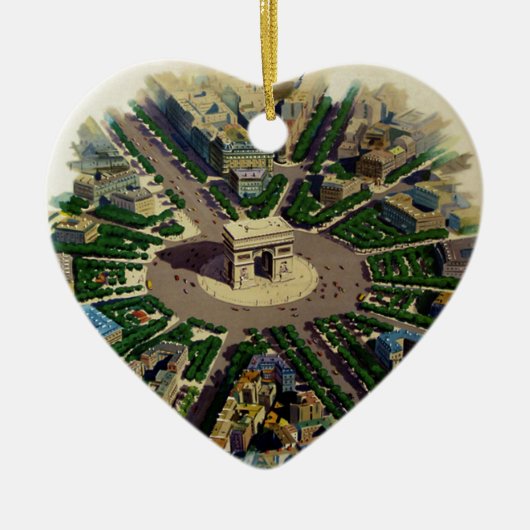 ヴィンテージアルクドゥトリオンフパリ セラミックオーナメント (正面)