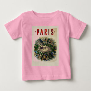 ヴィンテージアルクドゥトリオンフパリ ベビーTシャツ