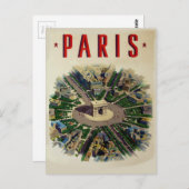 ヴィンテージアルクドゥトリオンフパリ ポストカード (正面/裏面)