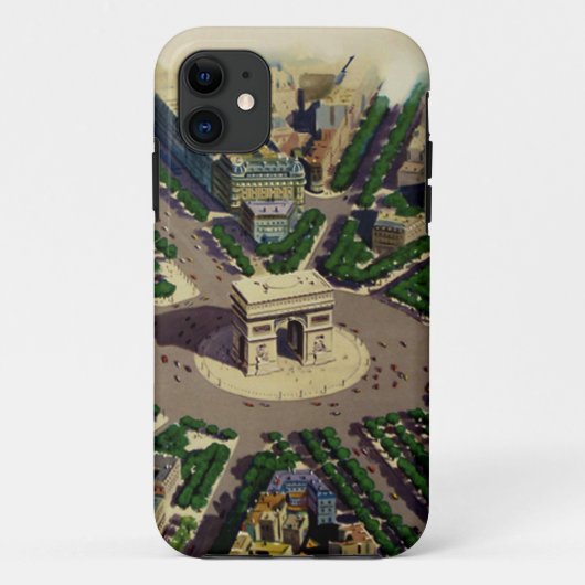 ヴィンテージアルクドゥトリオンフパリ Case-Mate iPhoneケース (裏面)