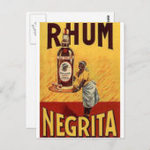 ヴィンテージアルコール広告のプリント ポストカード (正面/裏面)
