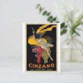 ヴィンテージアルコール広告プリント ポストカード (スタンド正面)