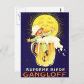 ヴィンテージアルコール広告プリント ポストカード (正面/裏面)