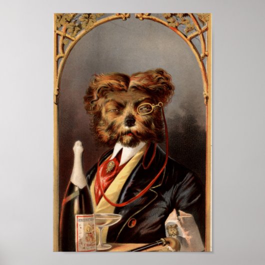 ヴィンテージアルコール広告 ポスター (正面)