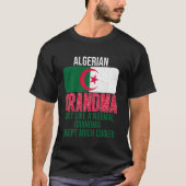 ヴィンテージアルジェリアおばあちゃんアルジェリア国旗 Tシャツ (正面)