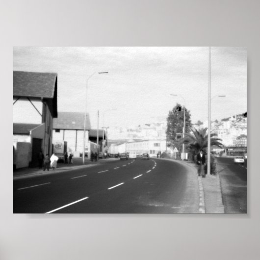 ヴィンテージアルジェリアアルジェ通り建物 ポスター (正面)