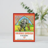 ヴィンテージアルジェリアワインヴィンルージュスペリュー ポストカード (スタンド正面)