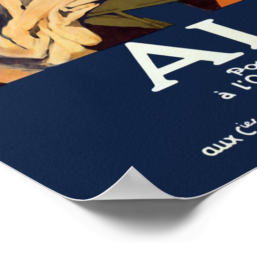 ヴィンテージアルジェリア旅行 ポスター (角)