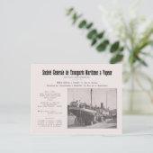 ヴィンテージアルジェリア海運会社広告 ポストカード (スタンド正面)