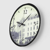 ヴィンテージアルジェリア郵便局建物ホテル ラージ壁時計 (傾斜)