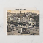 ヴィンテージアルジェリア・フィリップ・ヴィル町センター, 1912 ポストカード (正面/裏面)