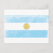 ヴィンテージアルゼンチン国旗 ポストカード (正面)