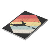 ヴィンテージアルティメットフリスビースポーツレトロ ノートパッド (回転)