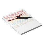 ヴィンテージアルティメットフリスビースポーツレトロ ノートパッド (アングル)