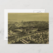 ヴィンテージアルトオナPAの絵図(1895) ポストカード (正面/裏面)