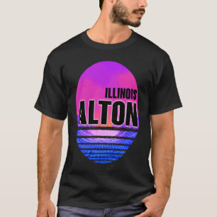ヴィンテージアルトンVAPORWAVEイリノイ Tシャツ