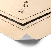 ヴィンテージアルバニーオレゴンの地図(1878) ポスター (角)