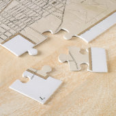 ヴィンテージアルバニーNYの地図(1895) ジグソーパズル (側面)