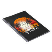 ヴィンテージアルバパームツリーズサマービーチ ノートブック (右側)