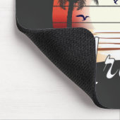 ヴィンテージアルバパームツリーズサマービーチ マウスパッド (コーナー)