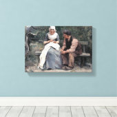 ヴィンテージアルバートノイハウス春 キャンバスプリント (インサイチュ (ウッドフロア))