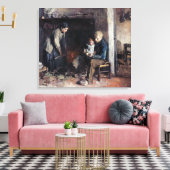 ヴィンテージアルバートノイフイズ労働者階級ファミリー キャンバスプリント (インサイチュ (リビング))