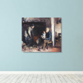 ヴィンテージアルバートノイフイズ労働者階級ファミリー キャンバスプリント (インサイチュ (ウッドフロア))