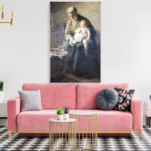 ヴィンテージアルバートノイフーズ母子 キャンバスプリント (インサイチュ (リビング))