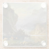 ヴィンテージアルバートビエルシュタットインディアンスピア魚釣り ガラスコースター (裏面)