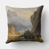 ヴィンテージアルバートビエルシュタットインディアンスピア魚釣り クッション (裏面)