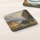 ヴィンテージアルバートビエルシュタットインディアンスピア魚釣り コースター (左側)