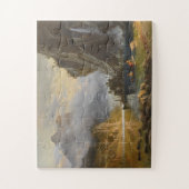 ヴィンテージアルバートビエルシュタットインディアンスピア魚釣り ジグソーパズル (縦)