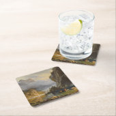 ヴィンテージアルバートビエルシュタットインディアンスピア魚釣り スクエアペーパーコースター (インサイチュ)