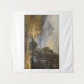 ヴィンテージアルバートビエルシュタットインディアンスピア魚釣り タペストリー (正面(横))