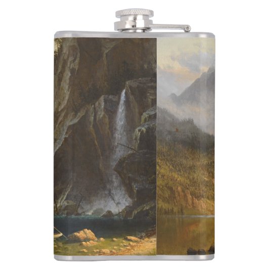 ヴィンテージアルバートビエルシュタットインディアンスピア魚釣り フラスク (裏面)