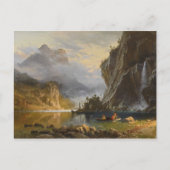 ヴィンテージアルバートビエルシュタットインディアンスピア魚釣り ポストカード (正面)