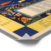 ヴィンテージアルバートリチャード大学サッカーの地図 ポスター (角)