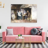 ヴィンテージアルバート・ノイフイA農夫の家族で昼食 キャンバスプリント (インサイチュ (リビング))