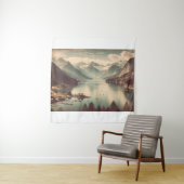 ヴィンテージアルパインレイクランドスケープ タペストリー (インサイチュ)