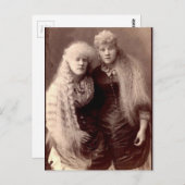 ヴィンテージアルビノ美しい ポストカード (正面/裏面)