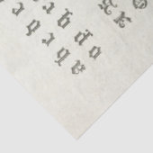 ヴィンテージアルファベットエフェメラデクページ紙 薄葉紙 (詳細)