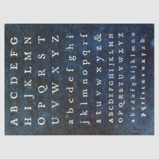 ヴィンテージアルファベットエフェメラデクページ 薄葉紙 (正面)