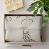 ヴィンテージアルファベットデコパージュティッシュペーパー 薄葉紙 (ギフト)