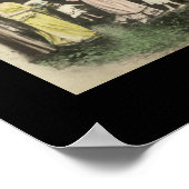 ヴィンテージアルファベット名のアート ポスター (角)